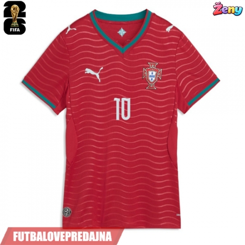 Lacne Ženy Futbalové dres Portugalsko Bernardo Silva #10 MS 2026 Krátky Rukáv - Domáci